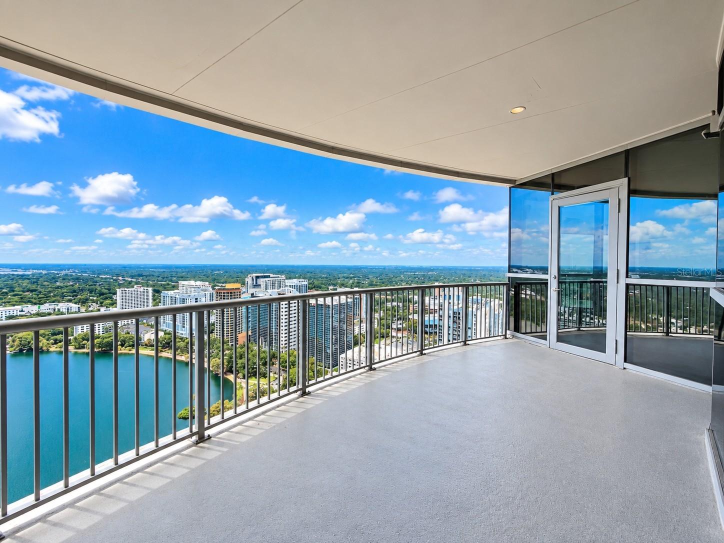 View of Lake Eola Park in downtown Orlando from Aspire penthouse